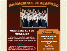 Tablet Screenshot of mariachisoldeacapulco.com